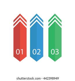 Arrow Banner template info graphic element template