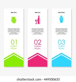 Arrow Banner template info graphic element template