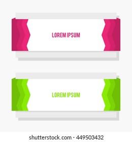 Arrow Banner template info graphic element template