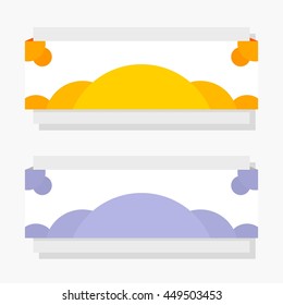 Arrow Banner template info graphic element template