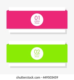 Arrow Banner template info graphic element template