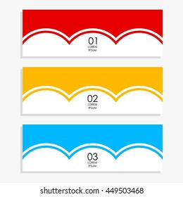 Arrow Banner template info graphic element template