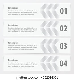  Arrow Banner template  white color