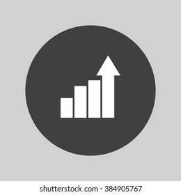 arrow bar chart icon
