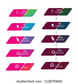 Arrow bar data chart template Web Modern creative element infographic,data timeline,template,element.diagram.chart data.workflow.marketing.processes option.isolated on white background.vector