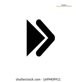 Arrow  big black icon on white background .Arrow icon design. Collection of concept arrows for web design, mobile apps, interface and more.vector illustration.