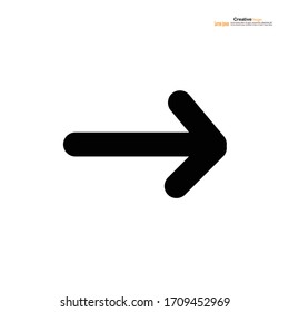 Arrow  big black icon on white background .Arrow icon design. Collection of concept arrows for web design, mobile apps, interface and more.vector illustration.