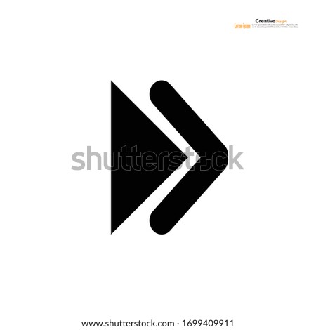 Arrow  big black icon on white background .Arrow icon design. Collection of concept arrows for web design, mobile apps, interface and more.vector illustration.