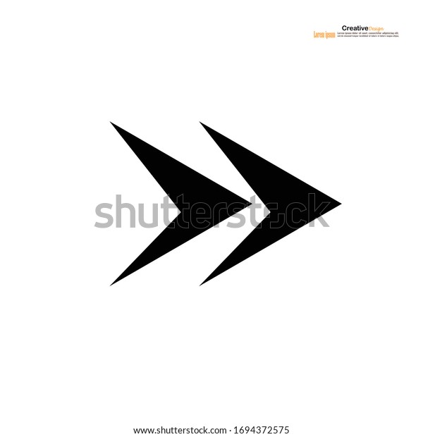 Arrow  big black icon on white\
background .Arrow icon design. Collection of concept arrows for web\
design, mobile apps, interface and more.vector\
illustration.