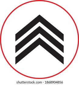 Icono de conjunto negro grande de flecha. de %PRODUCTNAME. Flecha. Cursor. Flecha moderna y simple. Ilustración vectorial Vector de flecha con estilo elegante y color negro.