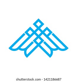 Arrow Bird Wings Business Company  Vector Logo Design