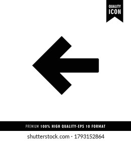 Color negro de flecha del icono simple plano. Seguridad de aplicaciones web Kit ilustración vector de aplicación móvil. El diseño moderno. Signo minimalista de línea única