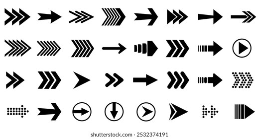 arrow black design icon set 
