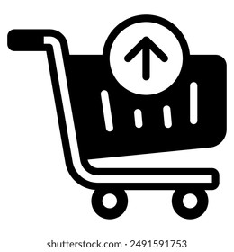 Arrow Up black friday icon illustration