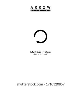 Arrow black icon set. Arrow icon. Arrow vector collection. Arrow. Cursor. Modern simple arrows. Vector illustration