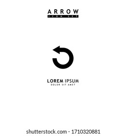 Arrow black icon set. Arrow icon. Arrow vector collection. Arrow. Cursor. Modern simple arrows. Vector illustration