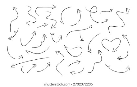 Vetor de conjunto desenhado à mão com linha preta 