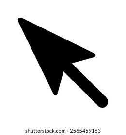  Arrow black silhouette vector illustration on white background.