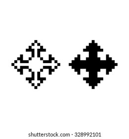 arrow  - black vector icon