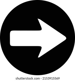 Arrow Black Vector Illustration Icon