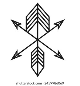 Arrow black and white design ,graphic resource