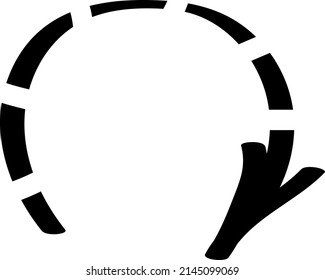 Arrow. Black and white. Vector clipart