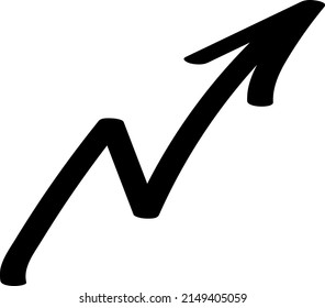 Arrow. Black and white. Vector clipart