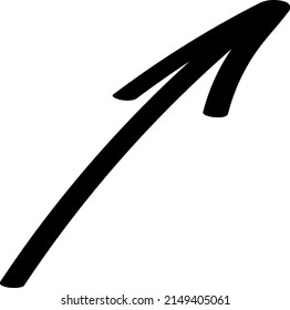 Flecha. Blanco y negro. Vector clipart