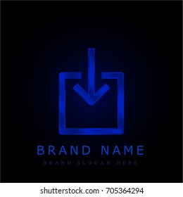 Arrow blue chromium metallic logo
