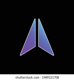 Arrow blue gradient vector icon