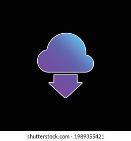 Arrow blue gradient vector icon