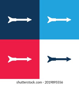Arrow blue and red four color minimal icon set