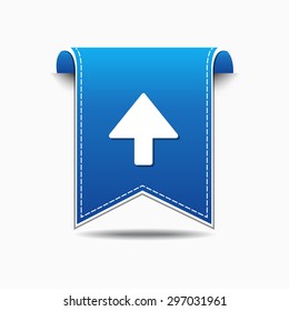 Up Arrow blue Vector Icon Design