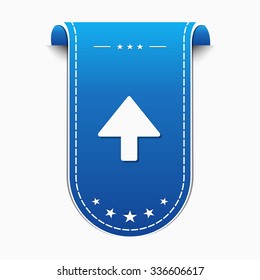 Up Arrow blue Vector Icon Design