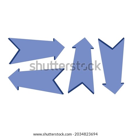 arrow board ponting direction set vector design