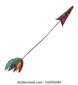 Arrow of boho style design
