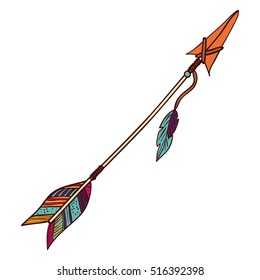Arrow of boho style design