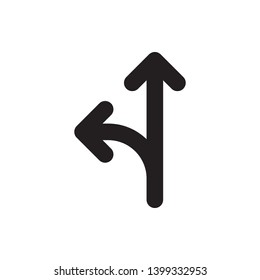 arrow - bold line minimal web icon. simple vector illustration. concept for infographic, website or app.