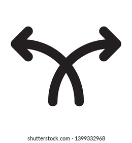 arrow - bold line minimal web icon. simple vector illustration. concept for infographic, website or app.