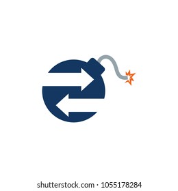 Arrow Bomb logo Icon Design