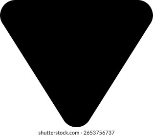 Arrow Bounded Down Modern Black Icon Design