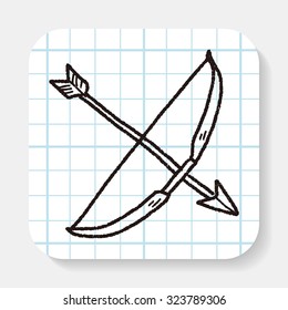 arrow and bow doodle