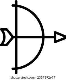 Arrow Bow Hobby Outline Icon