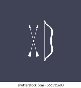 Arrow and bow icon.