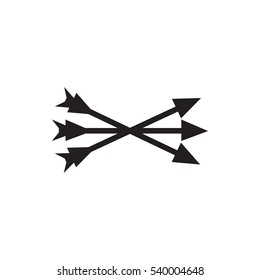 arrow bow icon illustration isolated vector sign symbol