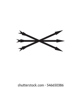 arrow bow icon illustration isolated vector sign symbol