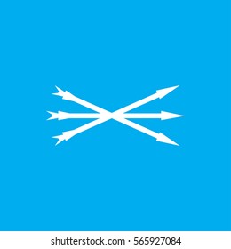 arrow bow icon illustration isolated vector sign symbol