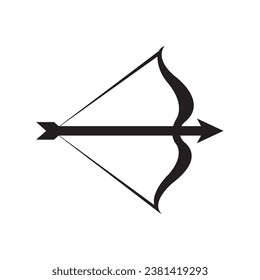 arrow bow icon logo vector design template