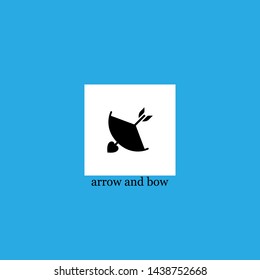 arrow and bow icon sign signifier vector