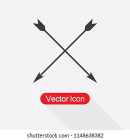 Arrow Bow Icon Vector Illustration Eps10